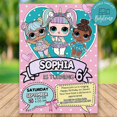 Lol Surprise Doll Party Printables